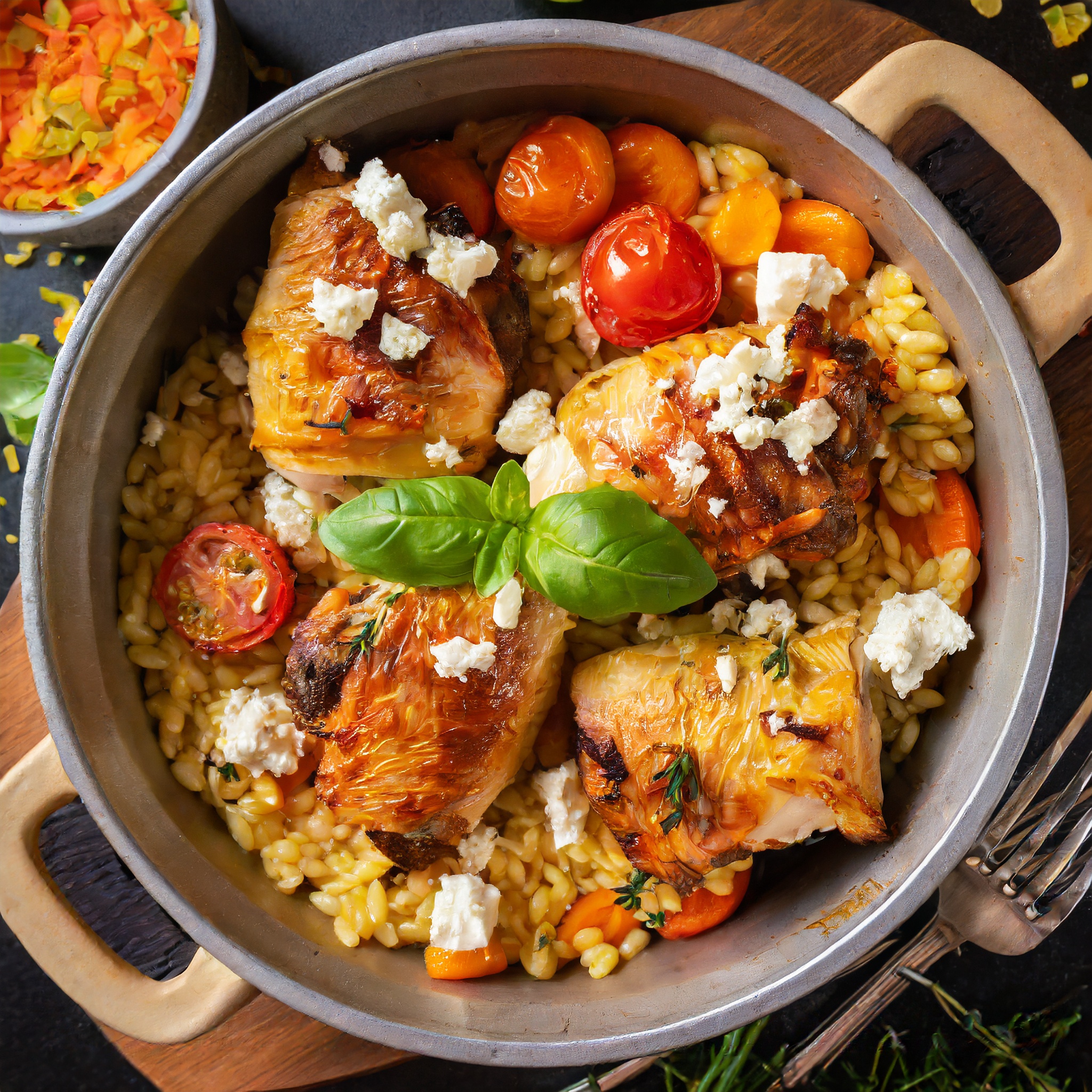 Recette De Poulet Et Orzo Aux Tomates Cerises