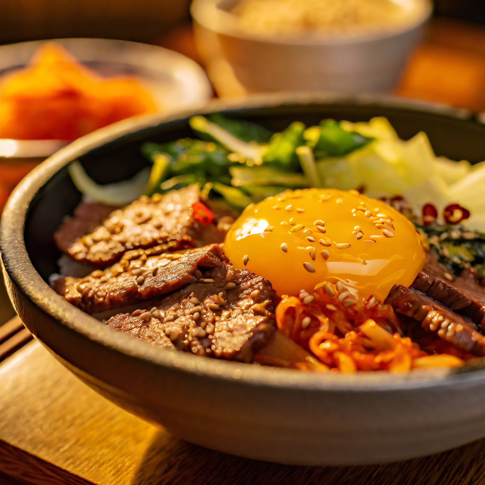 Recette de Bibimbap Bol coréen au boeuf grillé