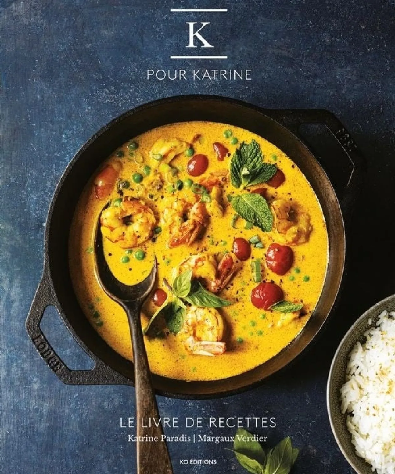 Page couverture du livre de recettes K pour Katrine