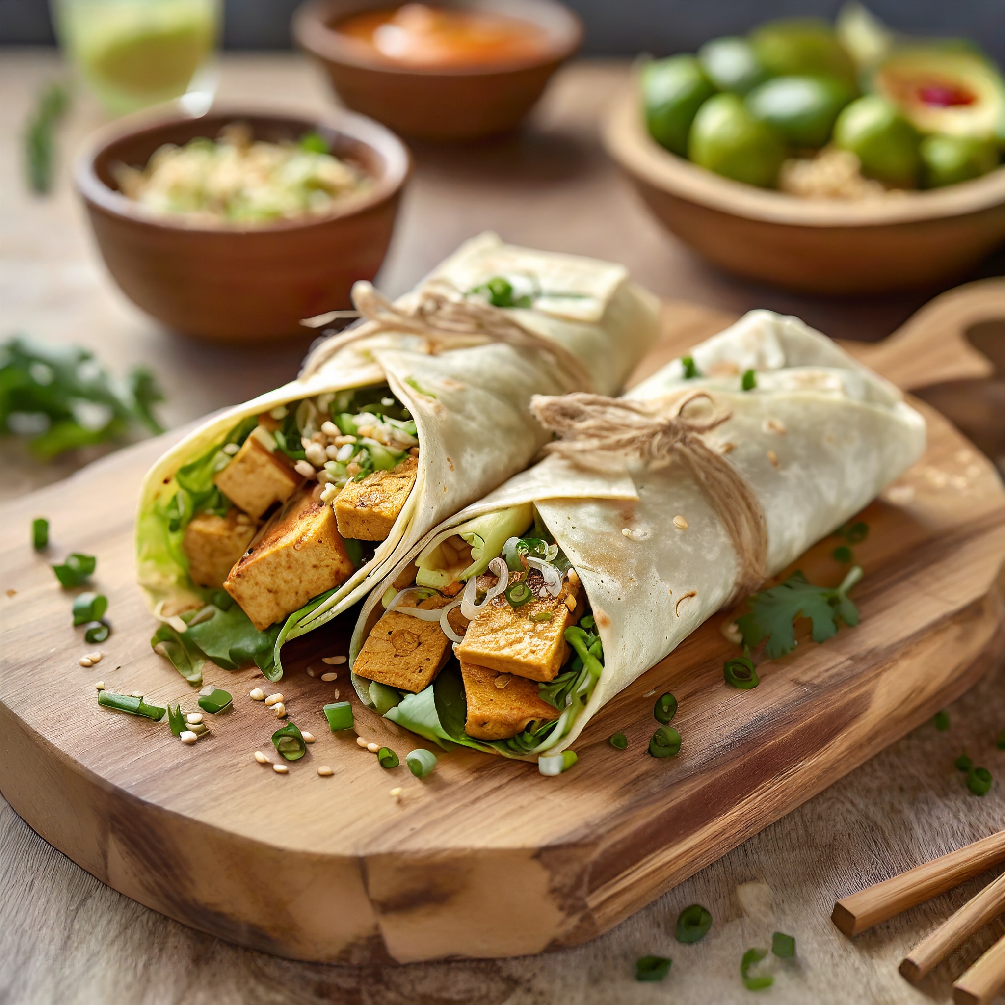 Recette de Wraps asiatiques au tofu