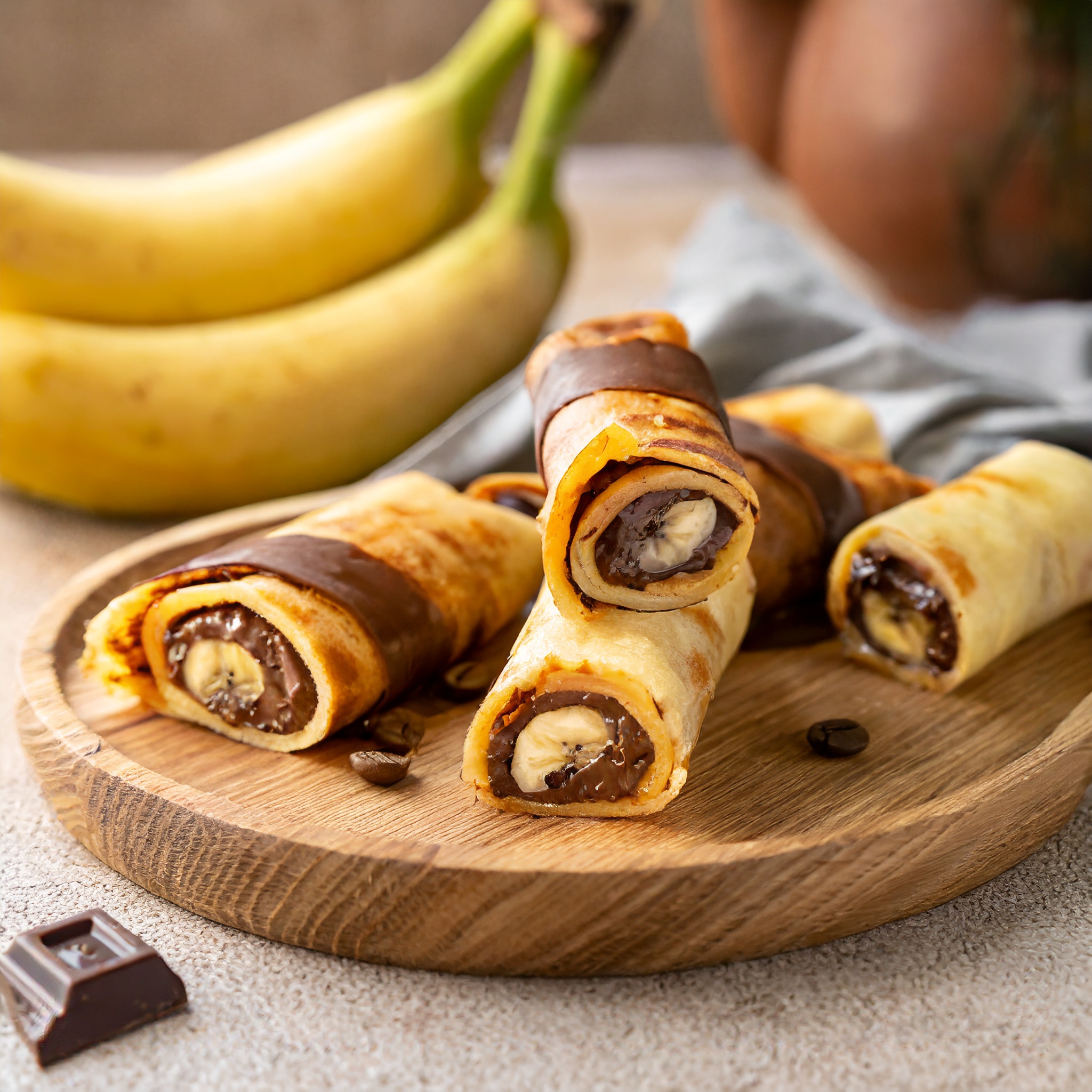 Recette de Rouleaux impériaux bananes et chocolat au Air Fryer Recette de Rouleaux impériaux bananes et chocolat au Air Fryer