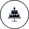 icône de gâteau